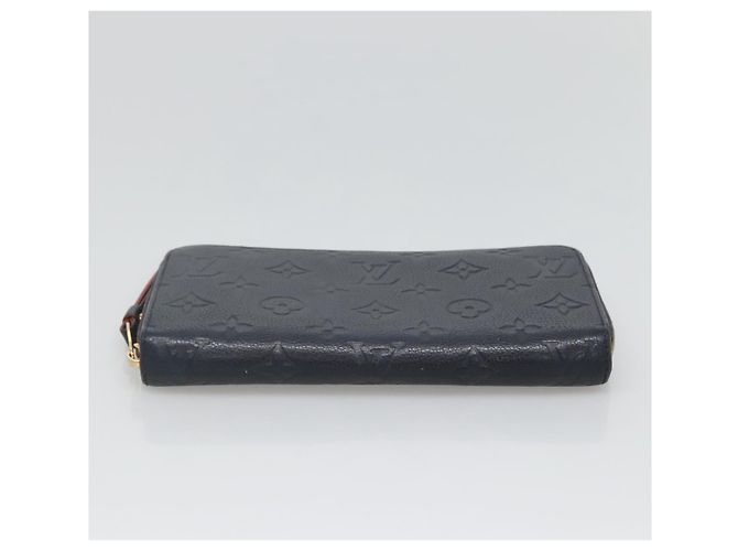 LOUIS VUITTON Cartera Zippy Empreinte Marino Rojo M62121 LV Auth fm4618 Roja Azul marino - vista 6