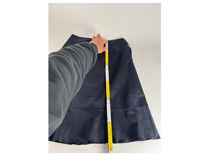 Gonna vintage Courreges blu navy 40/L - vista 11