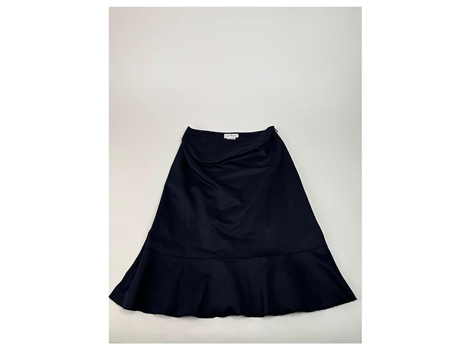 Gonna vintage Courreges blu navy 40/L - vista 14