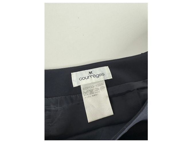 Gonna vintage Courreges blu navy 40/L - vista 7