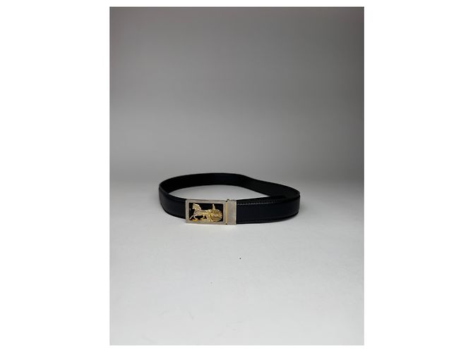 Céline Vintage Celine Paris Ledergürtel schwarz - Ansicht 4