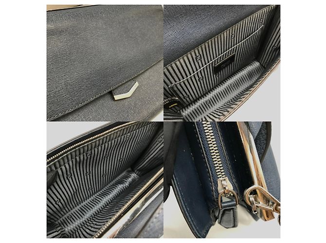 Borsa a Spalla Fendi Demi Jour Blu navy - vista 6