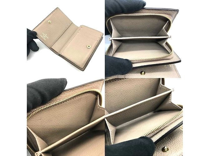 Billetera bi-fold Monogram Empreinte Louis Vuitton Beige - vista 4