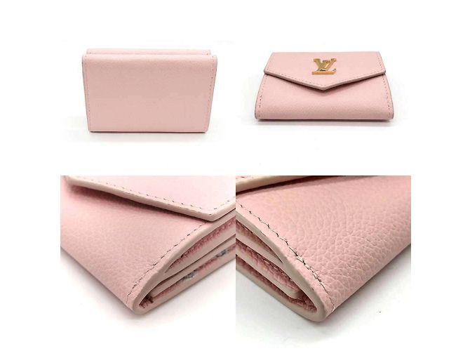 Cartera Lock Mini Pink de tres pliegues Louis Vuitton Rosa - vista 2