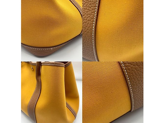 Hermès Hermes Garden PM C Stamp Tote Bag Golden - Ansicht 4