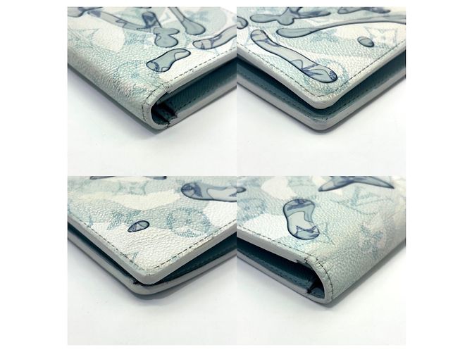 Cartera larga bi-fold Brazza Monogram Aqua Garden de Louis Vuitton Azul - vista 3