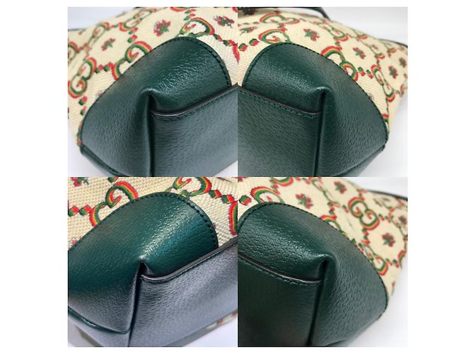 Gucci Ophidia GG Canvas Tragetasche Grün - Ansicht 3