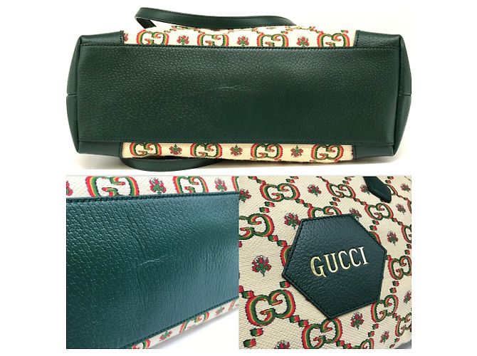 Gucci Ophidia GG Canvas Tragetasche Grün - Ansicht 4