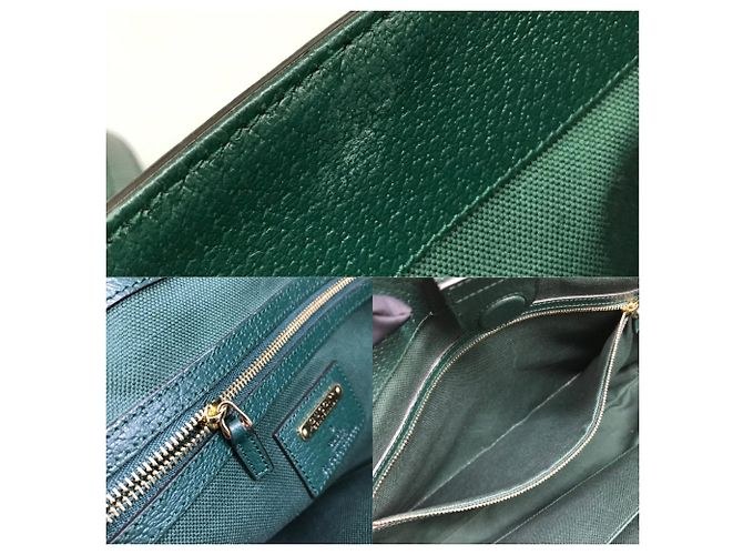Gucci Ophidia GG Canvas Tragetasche Grün - Ansicht 5