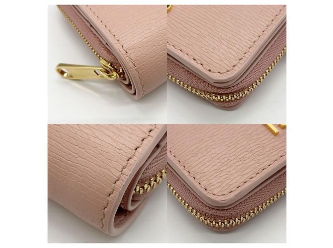 Gucci Script Mini Wallet Bi-fold aus hellrosa Leder Pink - Ansicht 3