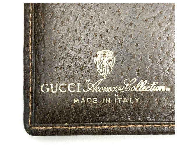 Billetera bi-fold Gucci Old Sherry Line Castaño - vista 9