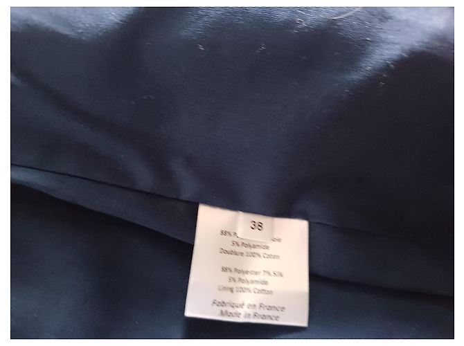 Falda corta brillante Roseanna azul rojo plata - vista 3