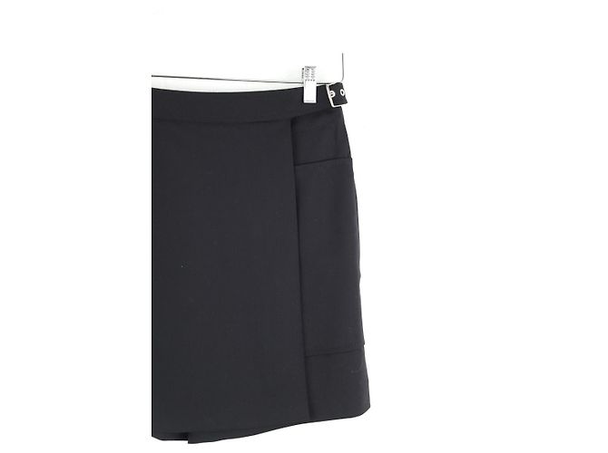 Hermès Schwarzer Wollshortsrock - Ansicht 2