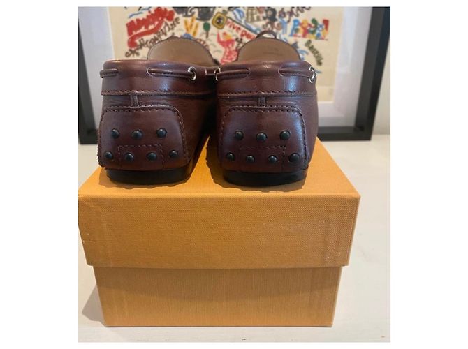 Scarpe da barca Tod's in pelle marrone - vista 6