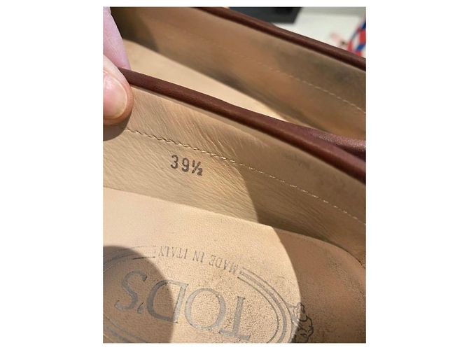 Scarpe da barca Tod's in pelle marrone - vista 8