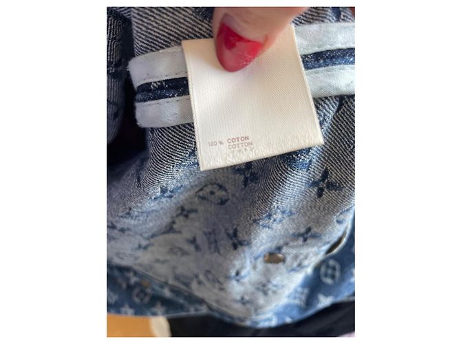 Traje de falda Louis Vuitton Monograma LV Azul Algodón Denim - vista 12