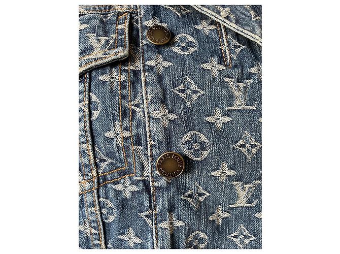 Traje de falda Louis Vuitton Monograma LV Azul Algodón Denim - vista 4