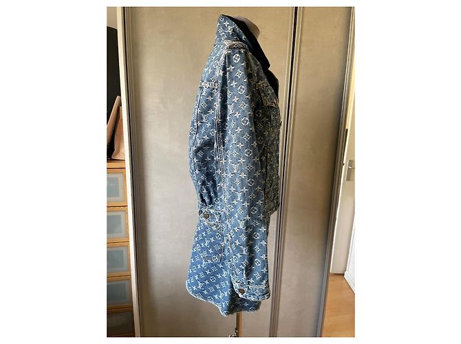 Traje de falda Louis Vuitton Monograma LV Azul Algodón Denim - vista 5