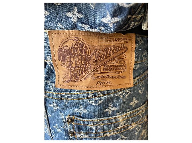 Traje de falda Louis Vuitton Monograma LV Azul Algodón Denim - vista 8