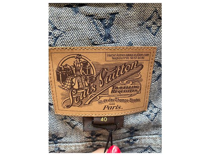 Traje de falda Louis Vuitton Monograma LV Azul Algodón Denim - vista 9