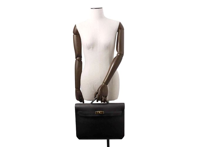 Hermès Borsa Hermes Kelly Depeche 36 Nero - vista 4