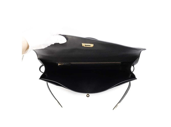 Hermès Borsa Hermes Kelly Depeche 36 Nero - vista 5