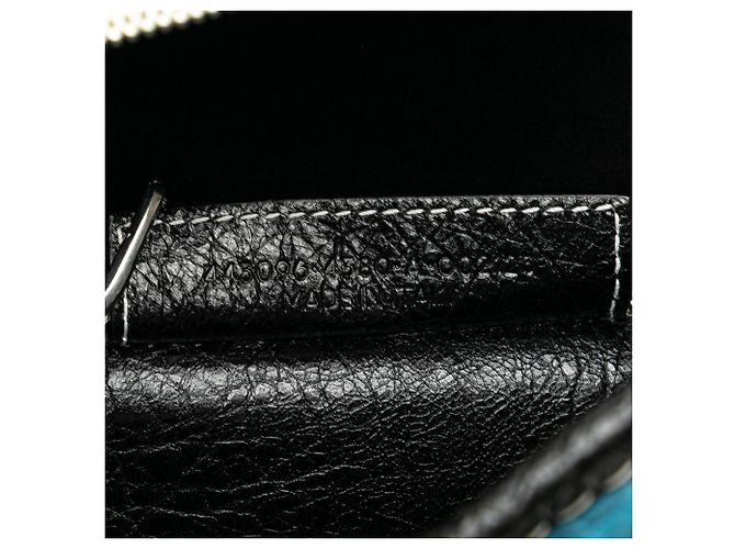 Borsa Bazar Shopper in pelle di agnello blu Balenciaga - vista 6