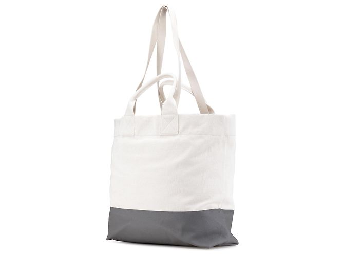 Borsa in tela bianca con logo in rilievo Gucci Bianco - vista 2