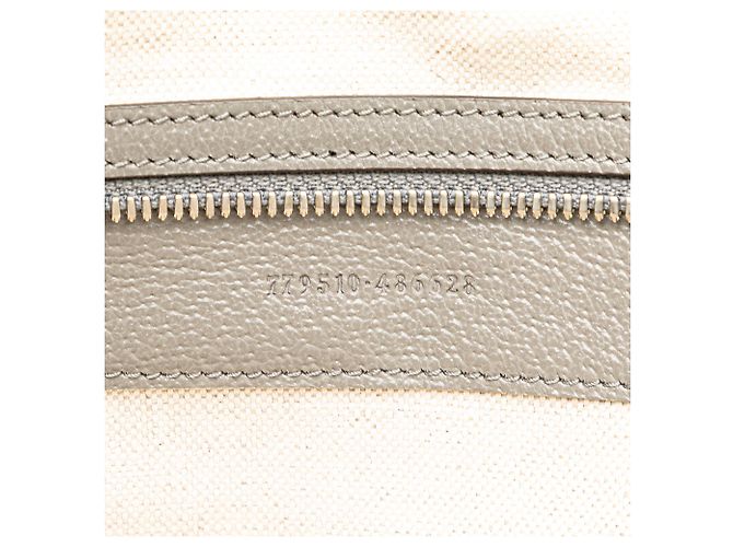 Borsa in tela bianca con logo in rilievo Gucci Bianco - vista 6