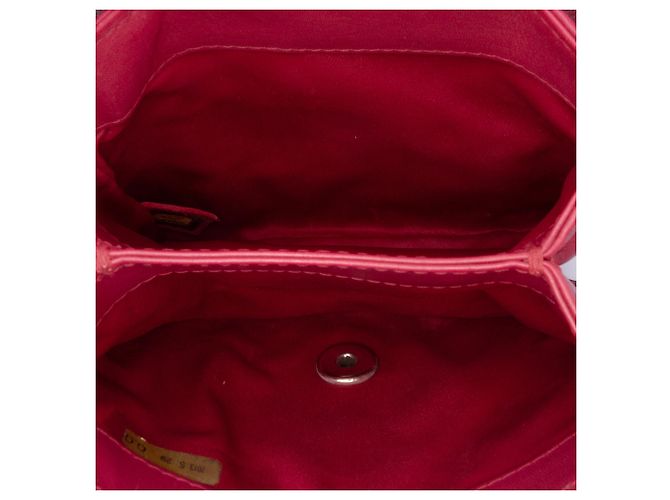 Chanel Mini Flap in Pelle di Vitello Rosa Cucito - vista 4