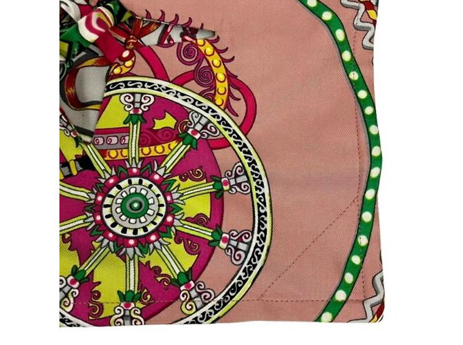 Silk In Pochette Petite H di Hermès Cavallo Rosa - vista 4