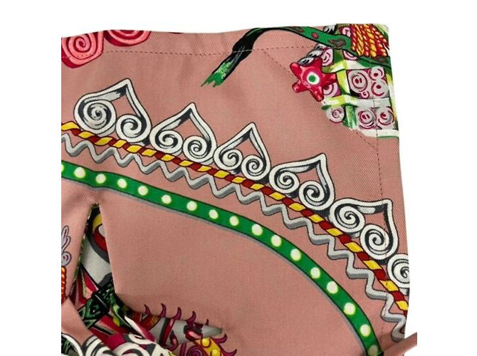 Silk In Pochette Petite H di Hermès Cavallo Rosa - vista 6