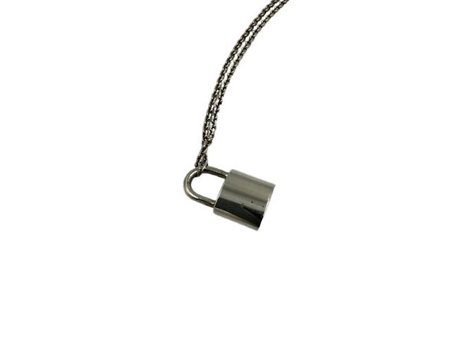 Collar Péndulo Silver Lockit Louis Vuitton Plata - vista 4