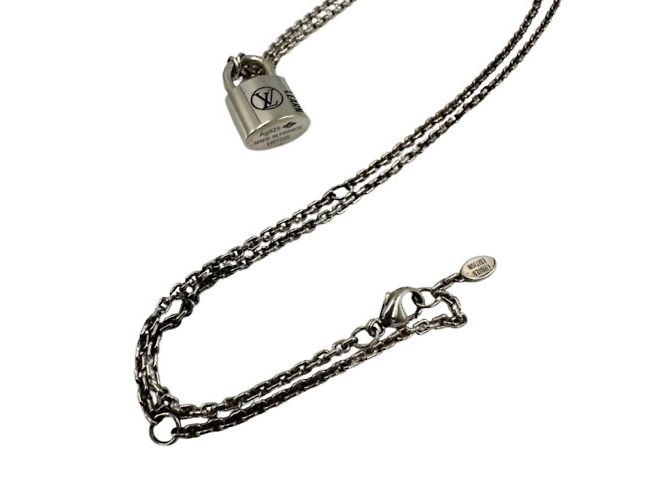 Collar Péndulo Silver Lockit Louis Vuitton Plata - vista 5
