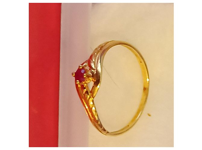 Autre Marque Anello in oro 18 carati con un rubino D'oro - vista 2