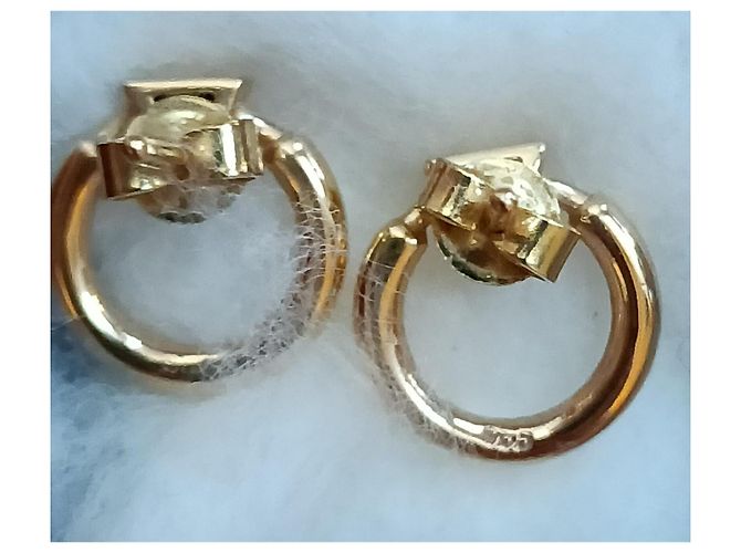 Autre Marque orecchini d'oro adornati con un piccolo diamante - vista 3