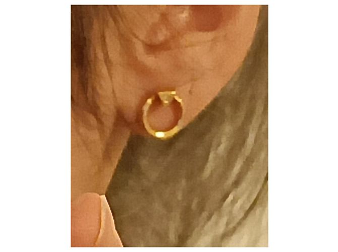 Autre Marque orecchini d'oro adornati con un piccolo diamante - vista 5