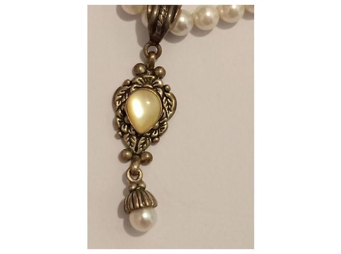 Autre Marque Collar de plata con perlas - vista 3