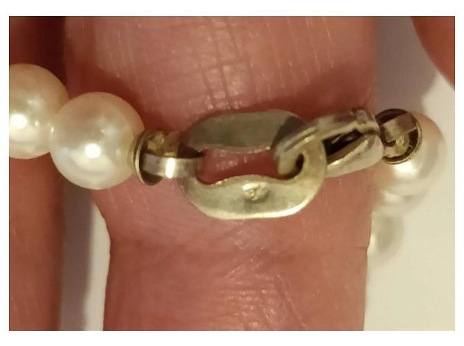 Autre Marque Collar de plata con perlas - vista 8