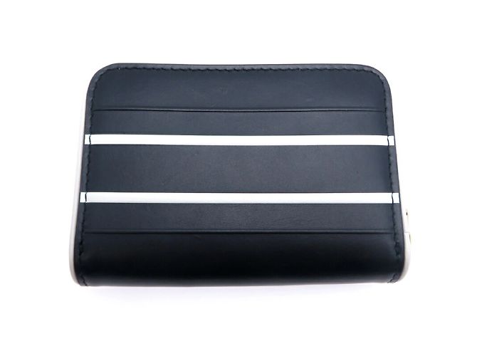 Billetera compacta Christian Dior Negro Blanco - vista 2