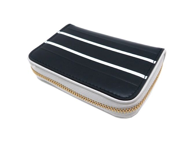 Billetera compacta Christian Dior Negro Blanco - vista 4