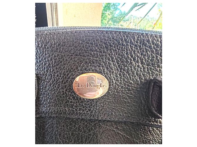 Borsa Tote Mac Douglas in Pelle Nera Nero - vista 3