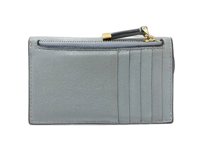 Tarjetero de cuero azul Christian Dior - vista 3