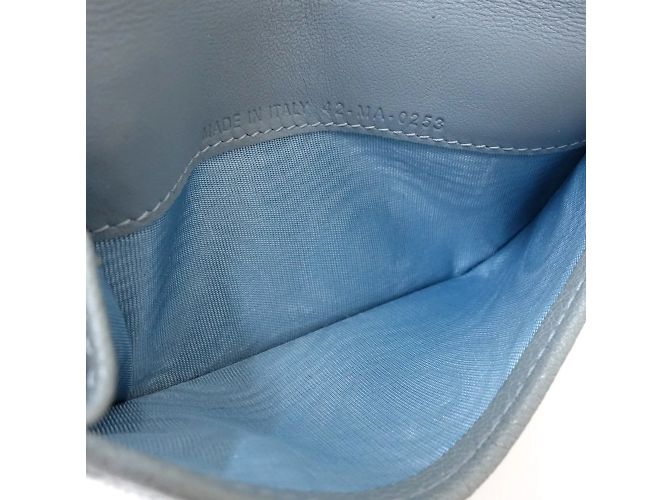 Tarjetero de cuero azul Christian Dior - vista 7