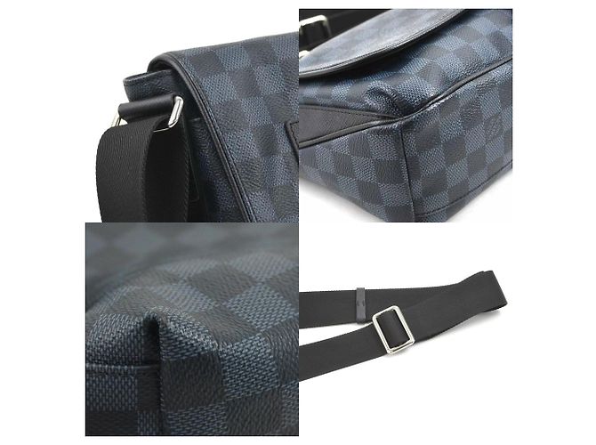 Borsa Messenger Damier Cobalt Louis Vuitton Blu navy - vista 3
