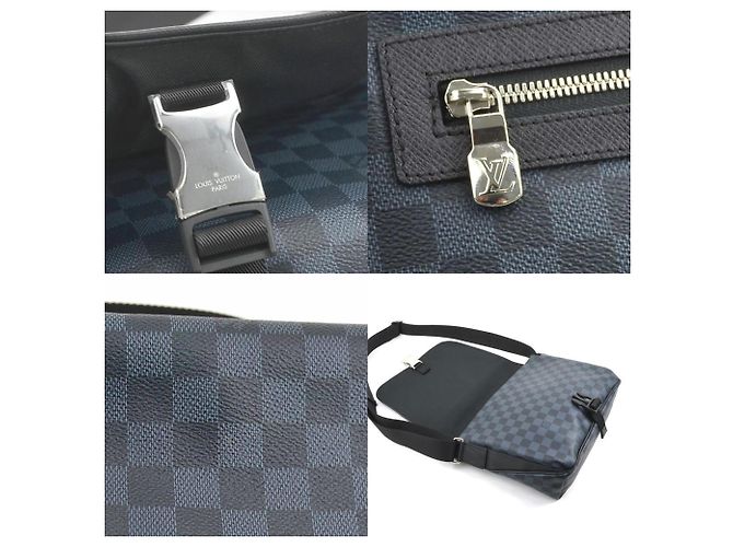 Borsa Messenger Damier Cobalt Louis Vuitton Blu navy - vista 4