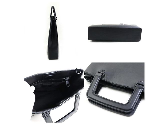 Borsa a mano in pelle Epi Louis Vuitton Nero - vista 3