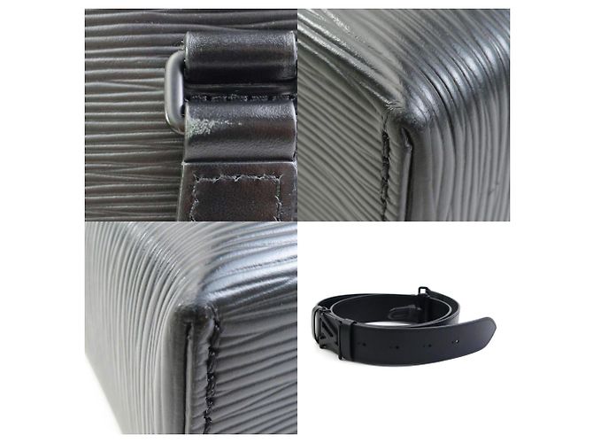 Borsa a mano in pelle Epi Louis Vuitton Nero - vista 4