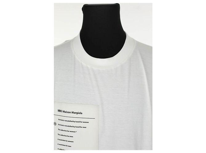 Maison Martin Margiela Weißer Baumwollpullover - Ansicht 2
