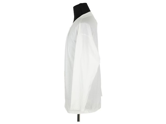 Maison Martin Margiela Weißer Baumwollpullover - Ansicht 3